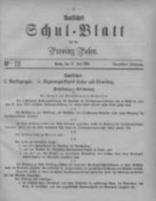 Amtliches Schul-Blatt f&uuml;r die Provinz Posen 1881.07.19 Jg.14 Nr12