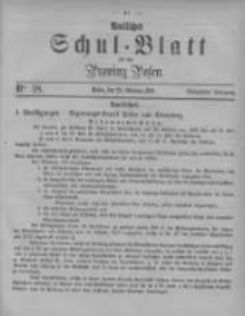 Amtliches Schul-Blatt f&uuml;r die Provinz Posen 1881.10.29 Jg.14 Nr18
