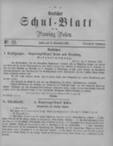 Amtliches Schul-Blatt f&uuml;r die Provinz Posen 1881.11.12 Jg.14 Nr19