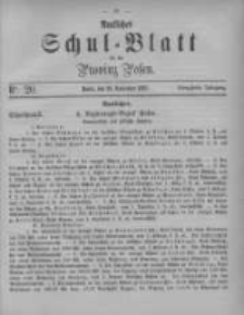 Amtliches Schul-Blatt f&uuml;r die Provinz Posen 1881.11.26 Jg.14 Nr20