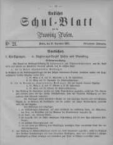 Amtliches Schul-Blatt f&uuml;r die Provinz Posen 1881.12.10 Jg.14 Nr21