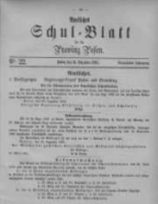Amtliches Schul-Blatt f&uuml;r die Provinz Posen 1881.12.31 Jg.14 Nr22