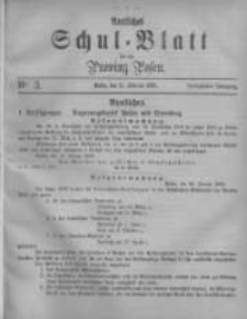 Amtliches Schul-Blatt f&uuml;r die Provinz Posen 1882.02.11 Jg.15 Nr3