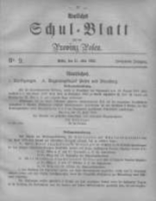 Amtliches Schul-Blatt f&uuml;r die Provinz Posen 1882.05.15 Jg.15 Nr9
