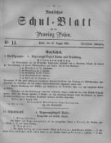 Amtliches Schul-Blatt f&uuml;r die Provinz Posen 1882.08.12 Jg.15 Nr14