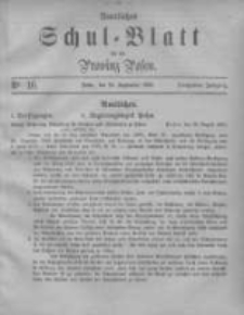 Amtliches Schul-Blatt f&uuml;r die Provinz Posen 1882.09.16 Jg.15 Nr16