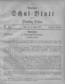 Amtliches Schul-Blatt für die Provinz Posen 1882.10.14 Jg.15 Nr18