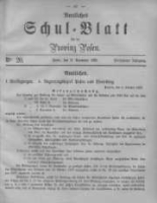 Amtliches Schul-Blatt für die Provinz Posen 1882.11.11 Jg.15 Nr20