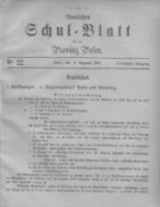 Amtliches Schul-Blatt f&uuml;r die Provinz Posen 1882.12.09 Jg.15 Nr22