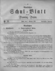 Amtliches Schul-Blatt f&uuml;r die Provinz Posen 1887.09.01 Jg.20 Nr16