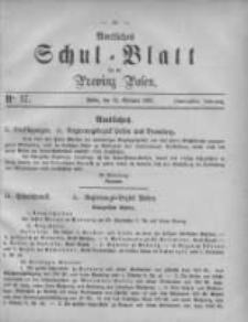 Amtliches Schul-Blatt f&uuml;r die Provinz Posen 1887.09.15 Jg.20 Nr17