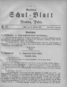 Amtliches Schul-Blatt für die Provinz Posen 1887.09.15 Jg.20 Nr17