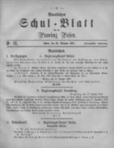 Amtliches Schul-Blatt f&uuml;r die Provinz Posen 1887.09.29 Jg.20 Nr18