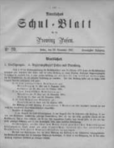 Amtliches Schul-Blatt f&uuml;r die Provinz Posen 1887.10.28 Jg.20 Nr20