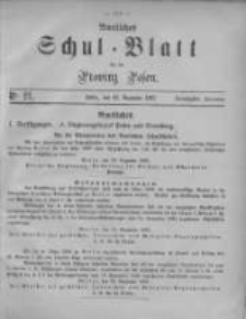 Amtliches Schul-Blatt f&uuml;r die Provinz Posen 1887.12.23 Jg.20 Nr21