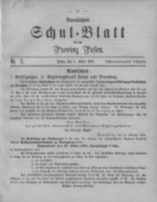 Amtliches Schul-Blatt f&uuml;r die Provinz Posen 1895.03.05 Jg.28 Nr5