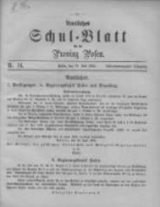 Amtliches Schul-Blatt für die Provinz Posen 1895.07.19 Jg.28 Nr14