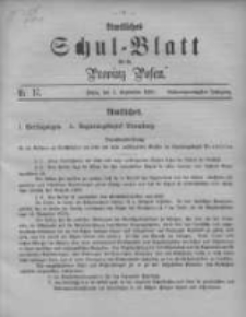 Amtliches Schul-Blatt für die Provinz Posen 1895.09.05 Jg.28 Nr17