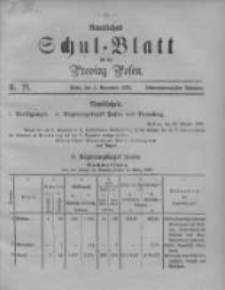 Amtliches Schul-Blatt f&uuml;r die Provinz Posen 1895.11.05 Jg.28 Nr21