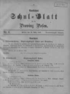Amtliches Schul-Blatt für die Provinz Posen 1916.03.20 Jg.49 Nr6