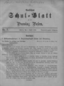 Amtliches Schul-Blatt für die Provinz Posen 1916.04.05 Jg.49 Nr7