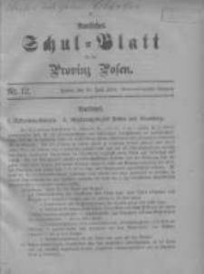 Amtliches Schul-Blatt f&uuml;r die Provinz Posen 1916.06.20 Jg.49 Nr12