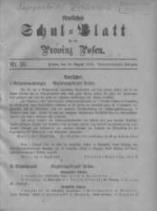 Amtliches Schul-Blatt f&uuml;r die Provinz Posen 1916.08.20 Jg.49 Nr16