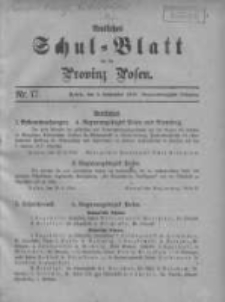 Amtliches Schul-Blatt f&uuml;r die Provinz Posen 1916.09.05 Jg.49 Nr17