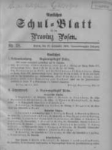 Amtliches Schul-Blatt f&uuml;r die Provinz Posen 1916.09.20 Jg.49 Nr18