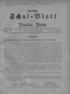 Amtliches Schul-Blatt f&uuml;r die Provinz Posen 1917.05.20 Jg.50 Nr10