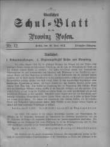 Amtliches Schul-Blatt f&uuml;r die Provinz Posen 1917.06.20 Jg.50 Nr12