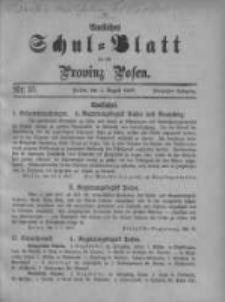 Amtliches Schul-Blatt f&uuml;r die Provinz Posen 1917.08.05 Jg.50 Nr15