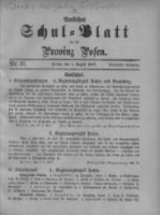 Amtliches Schul-Blatt für die Provinz Posen 1917.08.05 Jg.50 Nr15