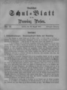 Amtliches Schul-Blatt f&uuml;r die Provinz Posen 1917.08.20 Jg.50 Nr16