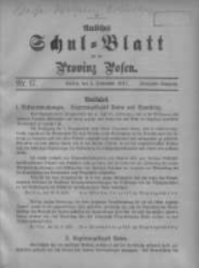 Amtliches Schul-Blatt f&uuml;r die Provinz Posen 1917.09.05 Jg.50 Nr17