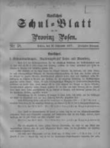 Amtliches Schul-Blatt f&uuml;r die Provinz Posen 1917.09.20 Jg.50 Nr18