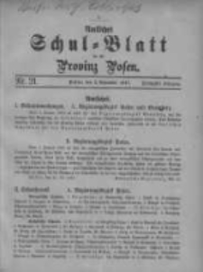 Amtliches Schul-Blatt f&uuml;r die Provinz Posen 1917.11.05 Jg.50 Nr21
