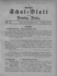 Amtliches Schul-Blatt f&uuml;r die Provinz Posen 1917.11.20 Jg.50 Nr22