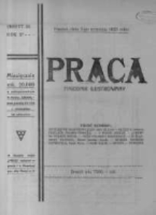 Praca: ilustrowany tygodnik popularny, poświęcony nauce - literaturze - sztuce - sprawom społecznym - godziwej rozrywce. 1923.09.02 R.27 nr35