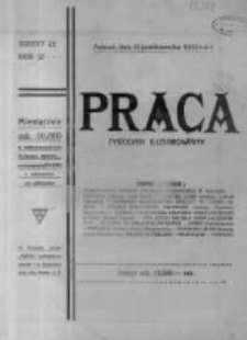 Praca: ilustrowany tygodnik popularny, poświęcony nauce - literaturze - sztuce - sprawom społecznym - godziwej rozrywce. 1923.10.21 R.27 nr42