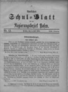 Amtliches Schulblatt für den Regierungsbezirk Posen 1918.07.05 Jg.1 Nr13