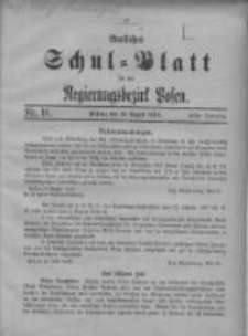 Amtliches Schulblatt für den Regierungsbezirk Posen 1918.08.20 Jg.1 Nr16