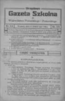 Urzędowa Gazeta Szkolna dla Wojew&oacute;dztwa Poznańskiego i Pomorskiego 1920.03.20 Nr3/4