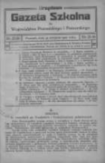 Urzędowa Gazeta Szkolna dla Województwa Poznańskiego i Pomorskiego 1920.08.31 Nr15/16