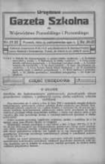 Urzędowa Gazeta Szkolna dla Województwa Poznańskiego i Pomorskiego 1920.10.15 Nr19/20