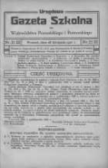 Urzędowa Gazeta Szkolna dla Województwa Poznańskiego i Pomorskiego 1920.11.15 Nr21/22