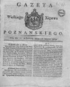 Gazeta Wielkiego Xięstwa Poznańskiego 1819.03.13 Nr21