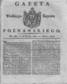 Gazeta Wielkiego Xięstwa Poznańskiego 1819.03.17 Nr22