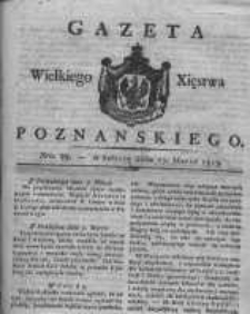 Gazeta Wielkiego Xięstwa Poznańskiego 1819.03.27 Nr25