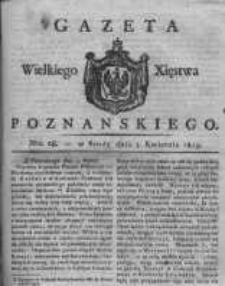 Gazeta Wielkiego Xięstwa Poznańskiego 1819.04.07 Nr28